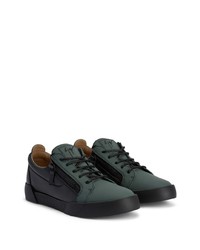 Giuseppe Zanotti Low Top Leather Zip Up Sneakers