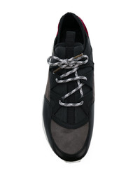 Kiton Panelled Lace Up Sneakers