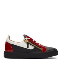 Giuseppe Zanotti Red And Black May London Frankie Sneakers