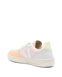 Veja V 10 Low Top Leather Sneakers