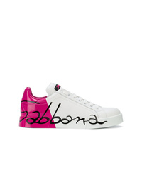 Dolce & Gabbana Varnished Logo Sneakers