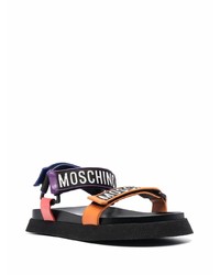 Moschino Logo Strappy Platform Sandals