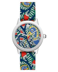 Multi colored Leather Watch