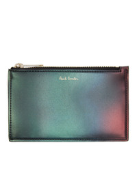 Paul Smith Green And Red Gradient Zip Pouch