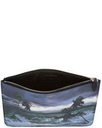 Givenchy Multicolor Blue Hawaii Pouch