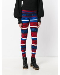 Laneus Striped Knitted Leggings