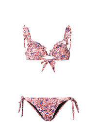 Emmanuela Swimwear Myrto Printed Ruffle Bikini