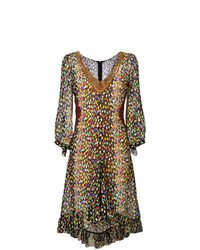 Marco De Vincenzo Leopard Print Dress