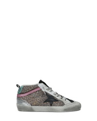 Golden Goose Mid Star Leopard Print Sneaker