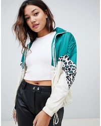 Multi colored Leopard Windbreaker