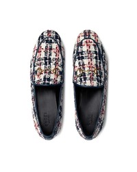 Gucci Jordaan Tweed Check Loafers