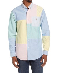 Polo Ralph Lauren Classic Fit Colorblock Cotton Button Up Shirt