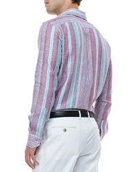 Etro Multi Striped Linen Shirt