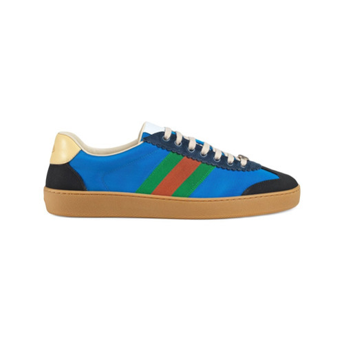 Gucci G74 Nylon Sneaker With Web, $650  | Lookastic