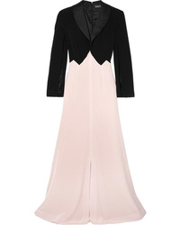 Alexis Mabille Two Tone Med Crepe Gown
