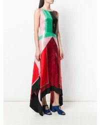 Dvf Diane Von Furstenberg Long Colour Block Dress