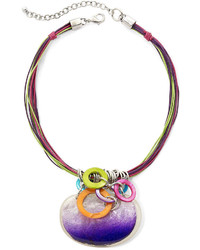 jcpenney Aris By Treska Multicolor Bead And Shell Cord Pendant Necklace