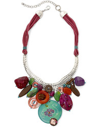 jcpenney Aris By Treska Multicolor Stone Cord Statet Necklace