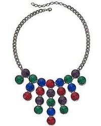 jcpenney Asstd Private Brand Rainbow Stone Statet Necklace