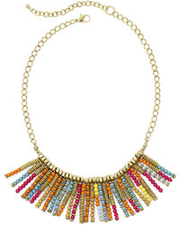jcpenney Decree Multicolor Seed Bead Fringe Necklace