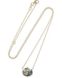 Andrea Fohrman Mini Galaxy Star 18 Karat Gold Multi Stone Necklace