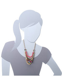Betsey Johnson Multi Chain Frontal Necklace
