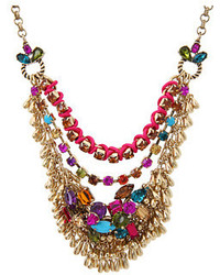 Betsey Johnson Multi Chain Frontal Necklace