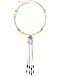 Arizona Multicolor Bead 2 Row Y Necklace
