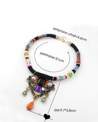 Multicolor Gemstone Pendant Necklace