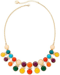 Liz Claiborne Multicolor Gold Tone Shower Necklace