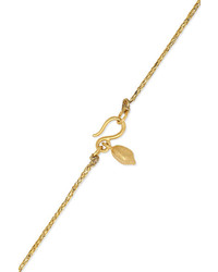 Pippa Small Pacific Blues 18 Karat Gold Cord And Multi Stone Necklace