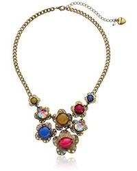 Betsey Johnson Woodland Multi Colored Bead Necklace