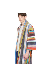 Homme Plissé Issey Miyake Multicolor Striped Coat