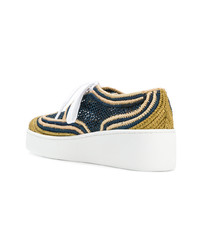 Clergerie Woven Platform Sneakers