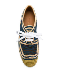 Clergerie Woven Platform Sneakers