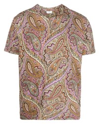 Etro All Over Paisley Print T Shirt