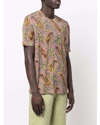 Etro Paisley Print Short Sleeve T Shirt