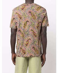 Etro Paisley Print Short Sleeve T Shirt