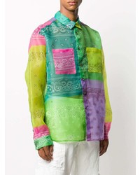 DUOltd Bandana Patchwork Print Shirt