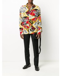 VERSACE JEANS COUTURE Baroque Print Long Sleeve Shirt