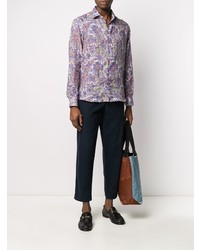 Etro Floral Pattern Linen Shirt