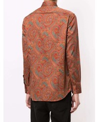 Etro Paisley Print Long Sleeved Shirt