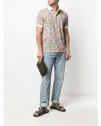 Etro Paisley Print Polo Shirt