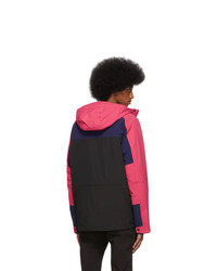 Ps By Paul Smith Black And Pink Sport Parka