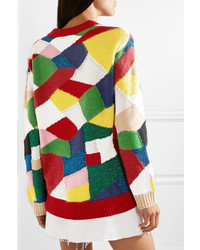 Burberry Color Block Knitted Sweater