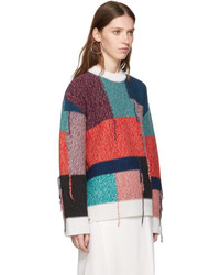 Stella McCartney Multicolor Patchwork Crewneck Sweater