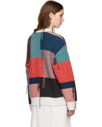 Stella McCartney Multicolor Patchwork Crewneck Sweater