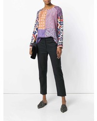 Pierre Louis Mascia Pierre Louis Mascia Patchwork Patterned Blouse
