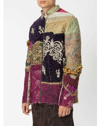 By Walid Embroidered Patchwork Jacket