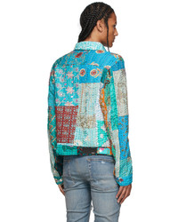 Amiri Multicolor Vintage Quilt Patchwork Trucker Jacket